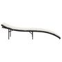 Voir la diapositive 5 : VIDAXL Chaise longue avec coussin noir 55x199x50 cm resine tressee
