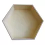 Graine créative Etagère hexagonale en bois 30 x 26 x 10 cm