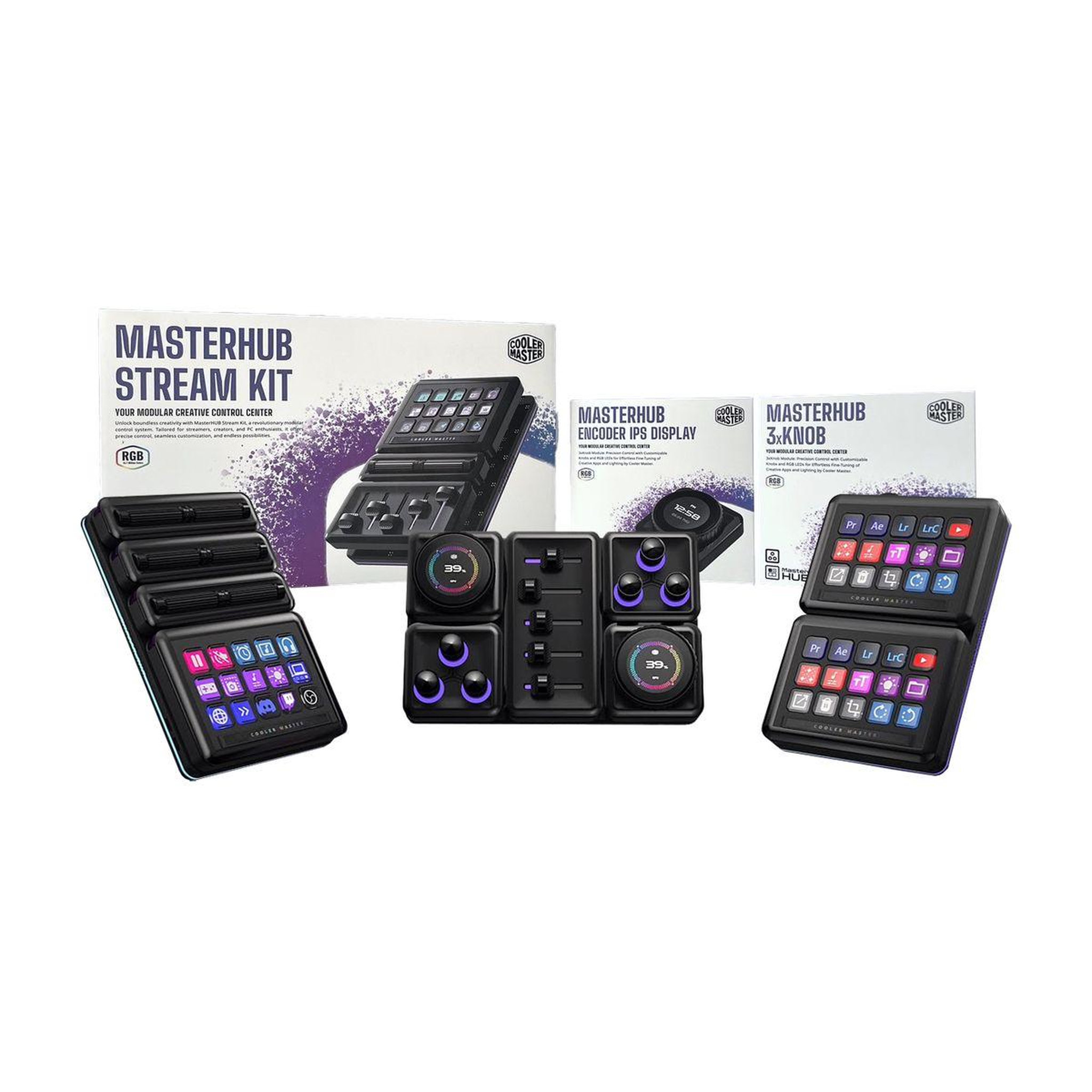 Voir la diapositive 3 : Cooler Master Boitier de contrôle masterhub encoder module
