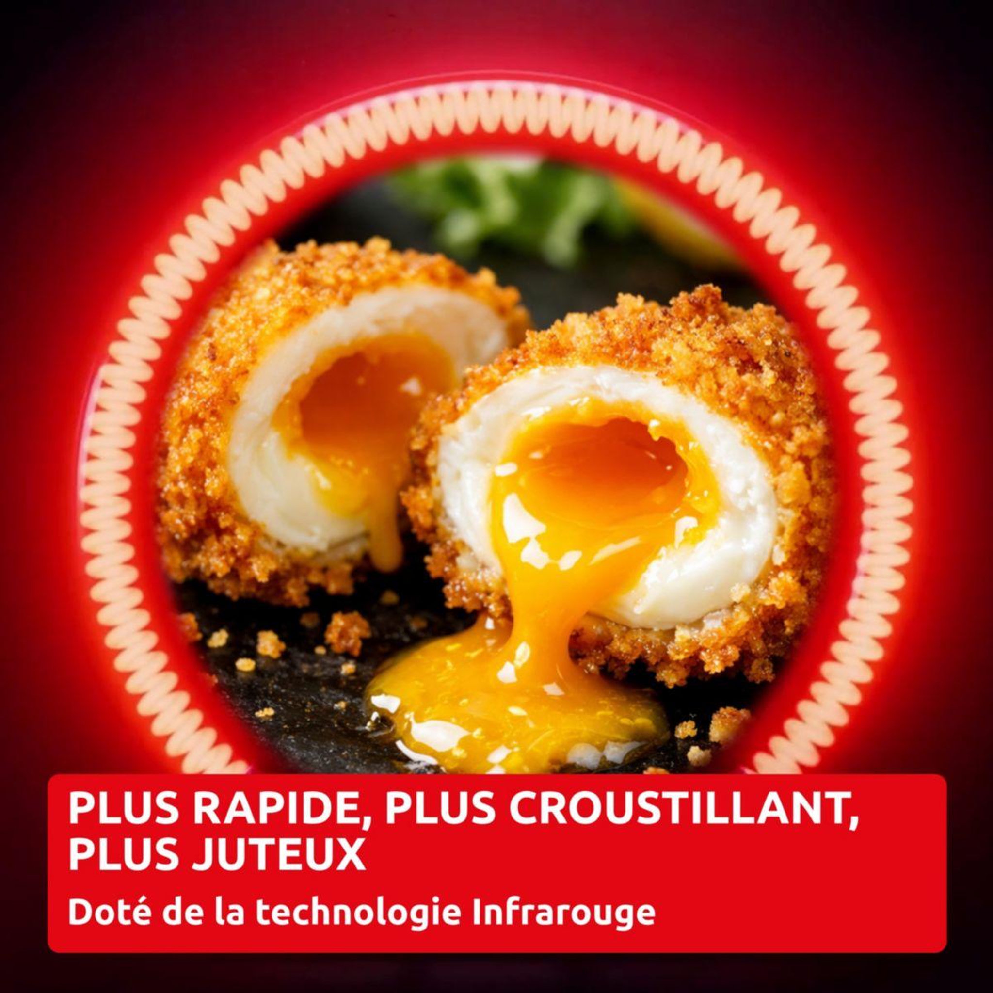 Voir la diapositive 5 : MOULINEX Friteuse sans huile XXL DUAL EASY FRY INFRARED EZ9478F0