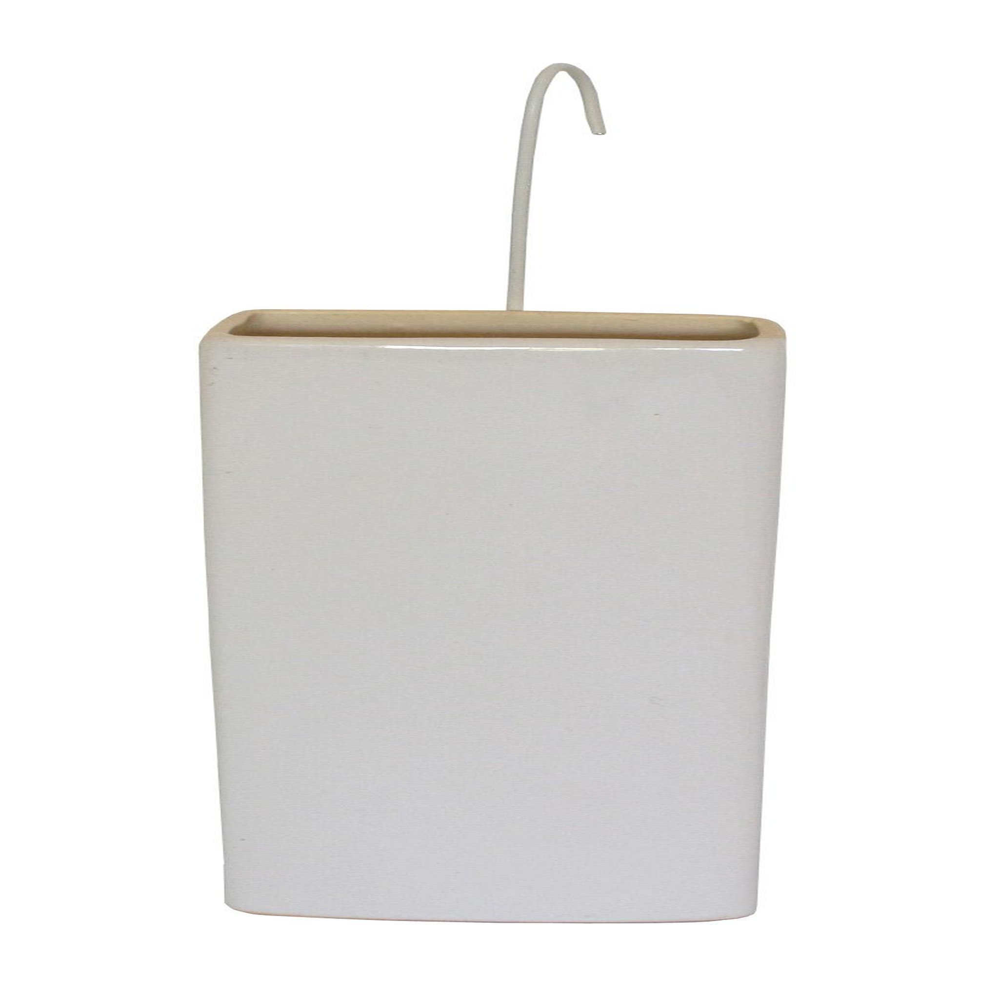 CENTRALE BRICO Saturateur plat céramique blanc, 300 ml