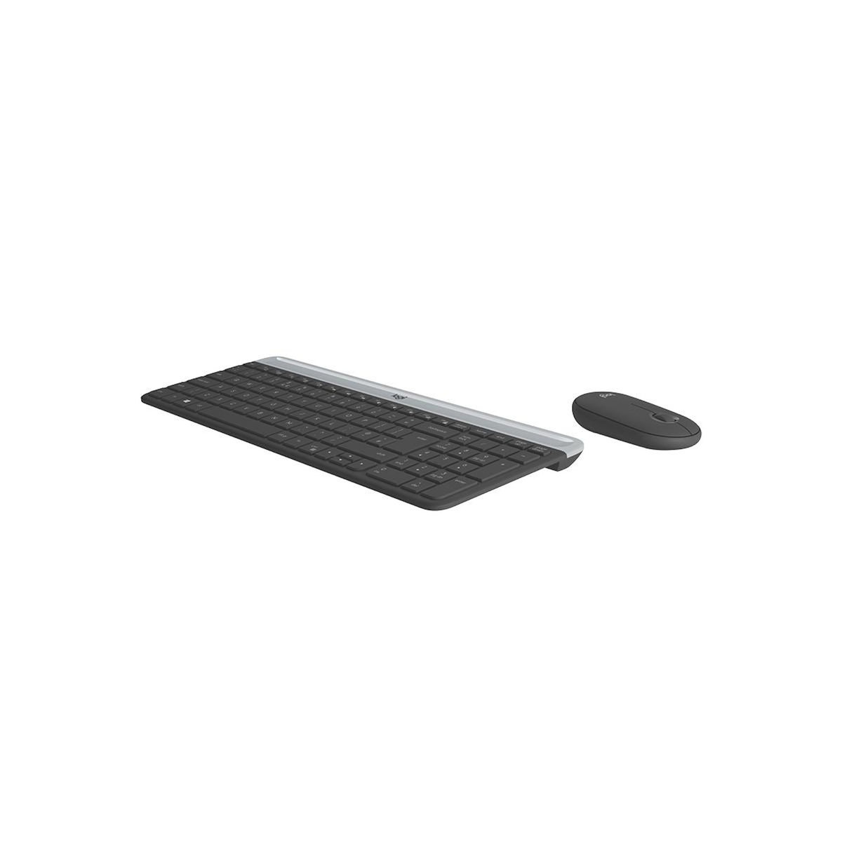 Logitech Logitech 920-009198 clavier Souris incluse Universel RF sans fil QWERTY Espagnole Graphite