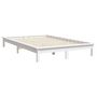 Voir la diapositive 4 : VIDAXL Cadre de lit sans matelas blanc 140x190 cm bois de pin massif
