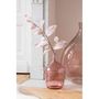 Voir la diapositive 2 : Paris Prix Vase Design en Verre  Bouteille Déco  30cm Rose