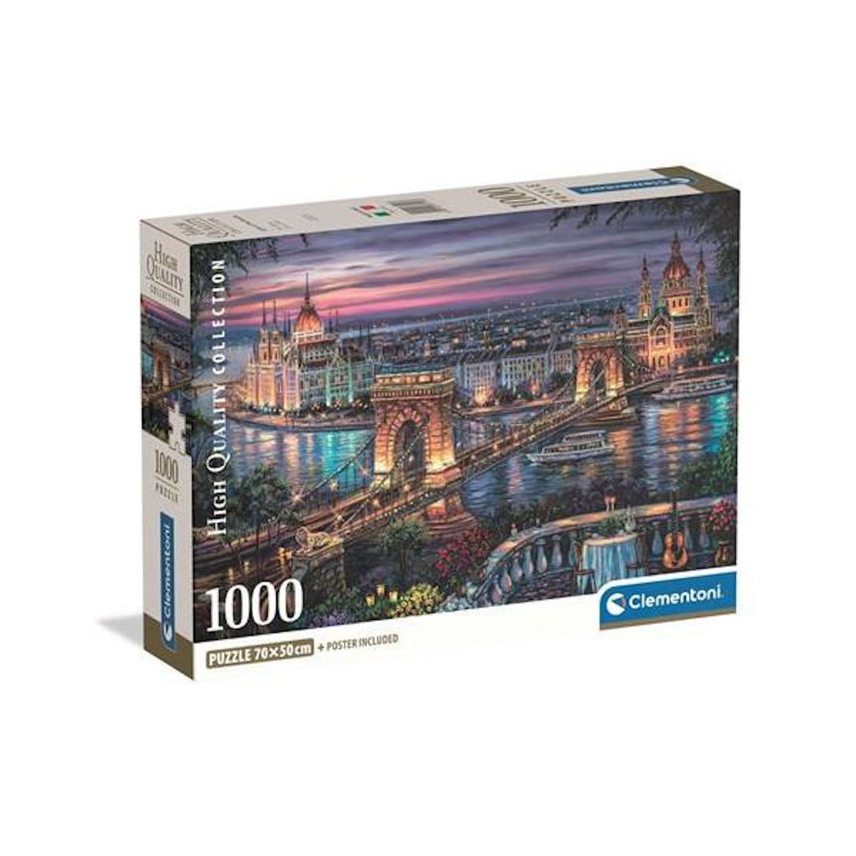 CLEMENTONI Puzzle compact 1000 pièces Clementoni Lights of the Danube