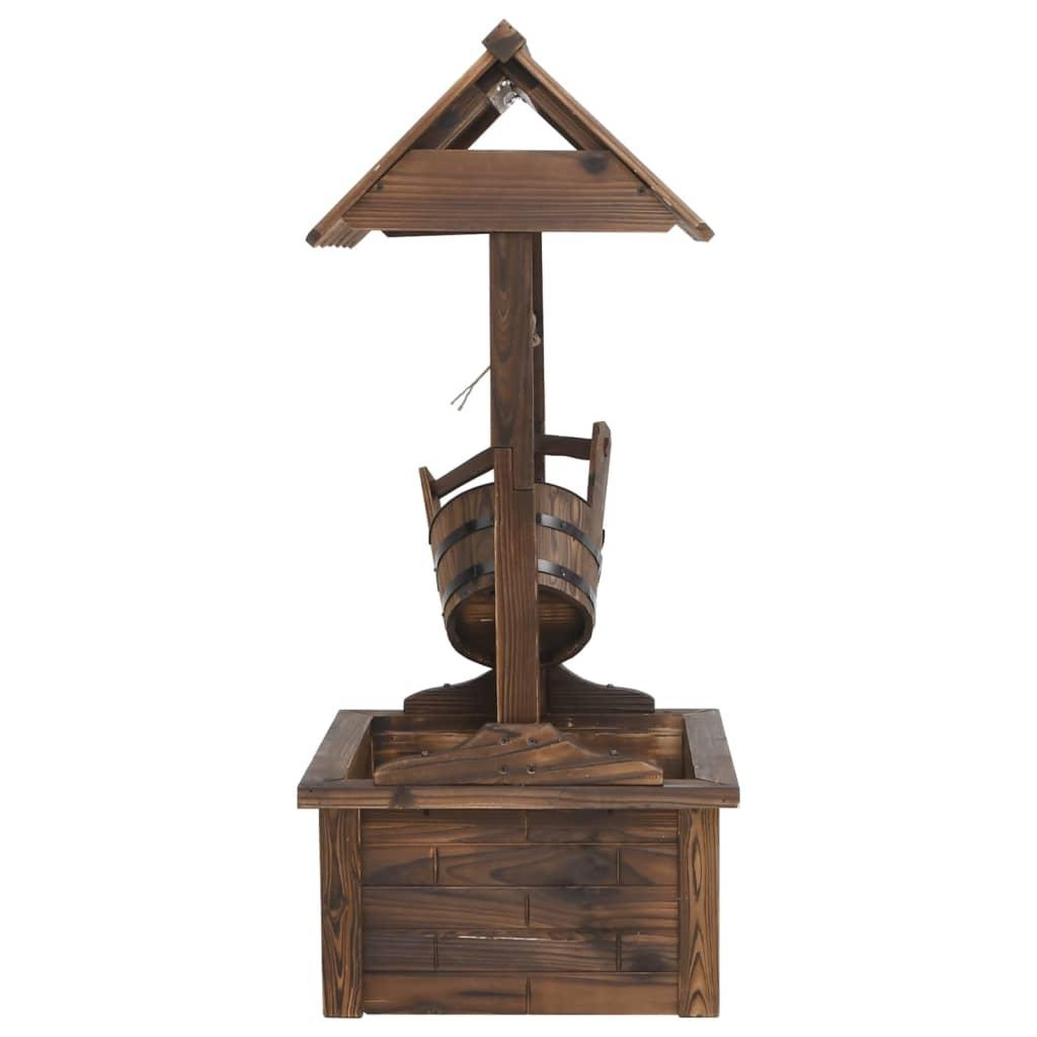 Voir la diapositive 5 : VIDAXL Puits a souhait avec pompe 57x50x112 cm bois de sapin massif