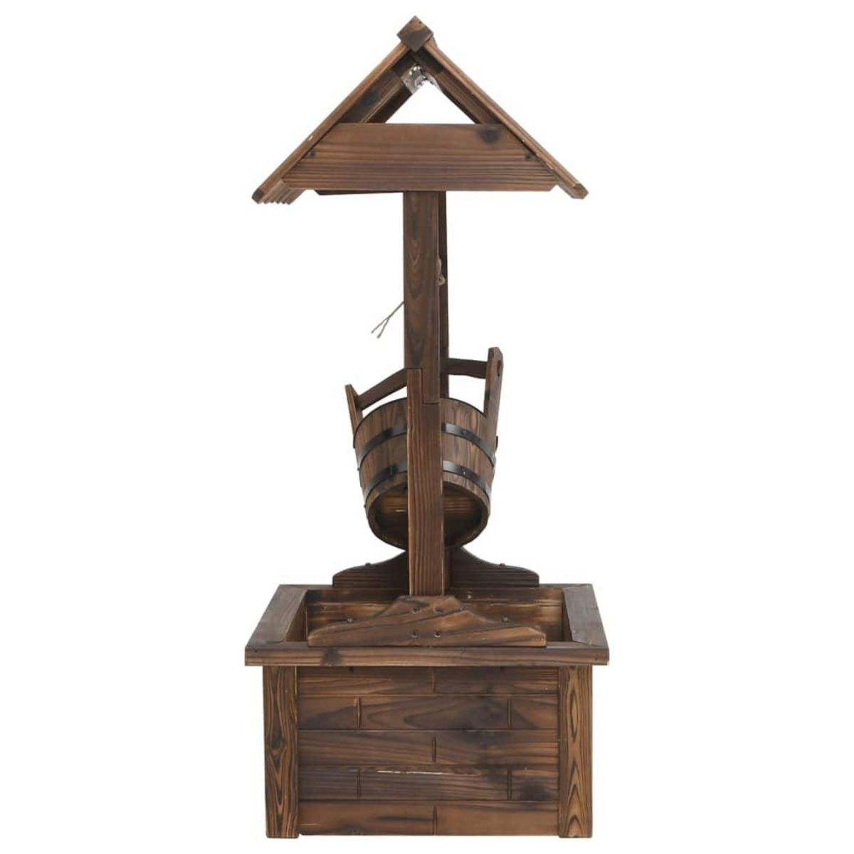 VIDAXL Puits a souhait avec pompe 57x50x112 cm bois de sapin massif