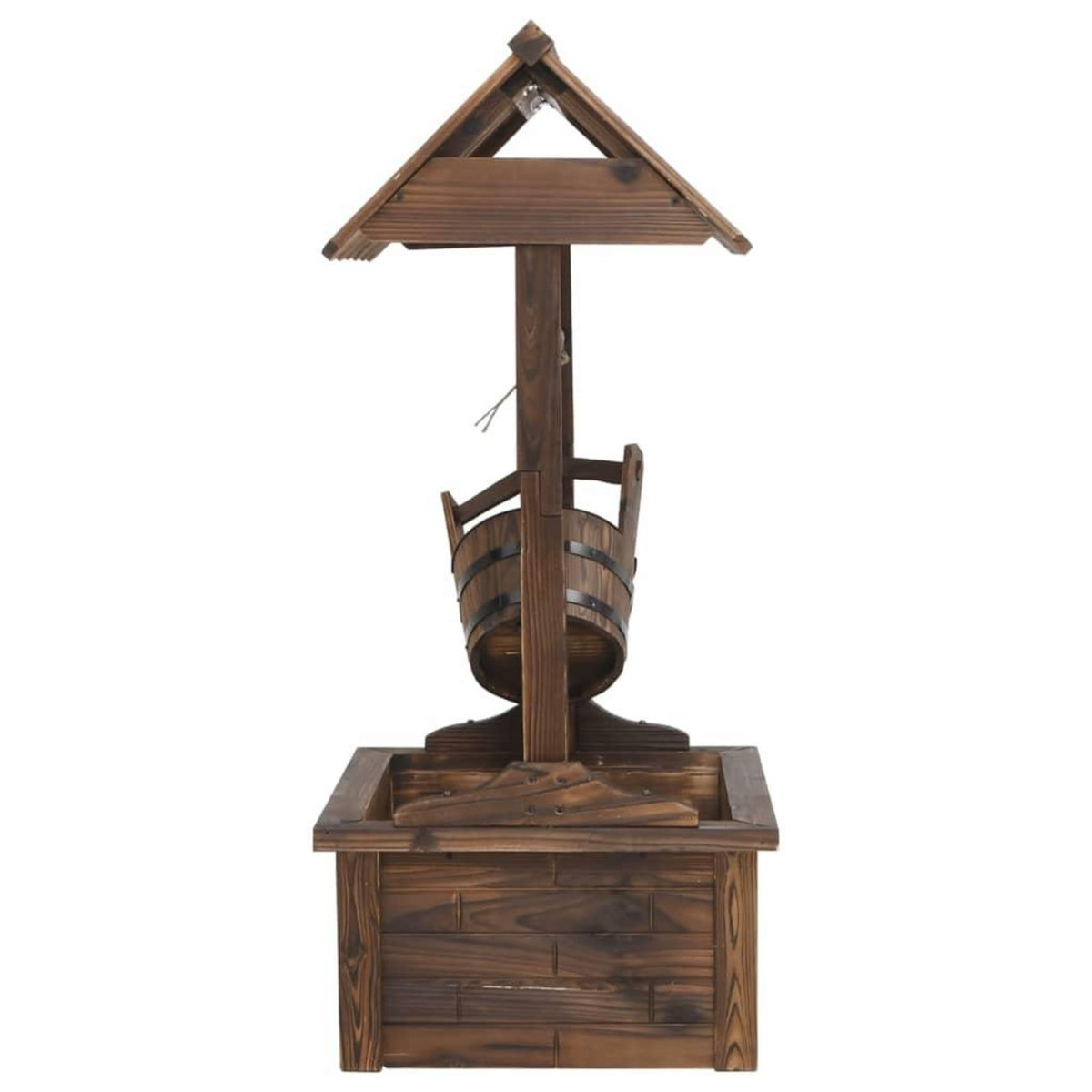 VIDAXL Puits a souhait avec pompe 57x50x112 cm bois de sapin massif