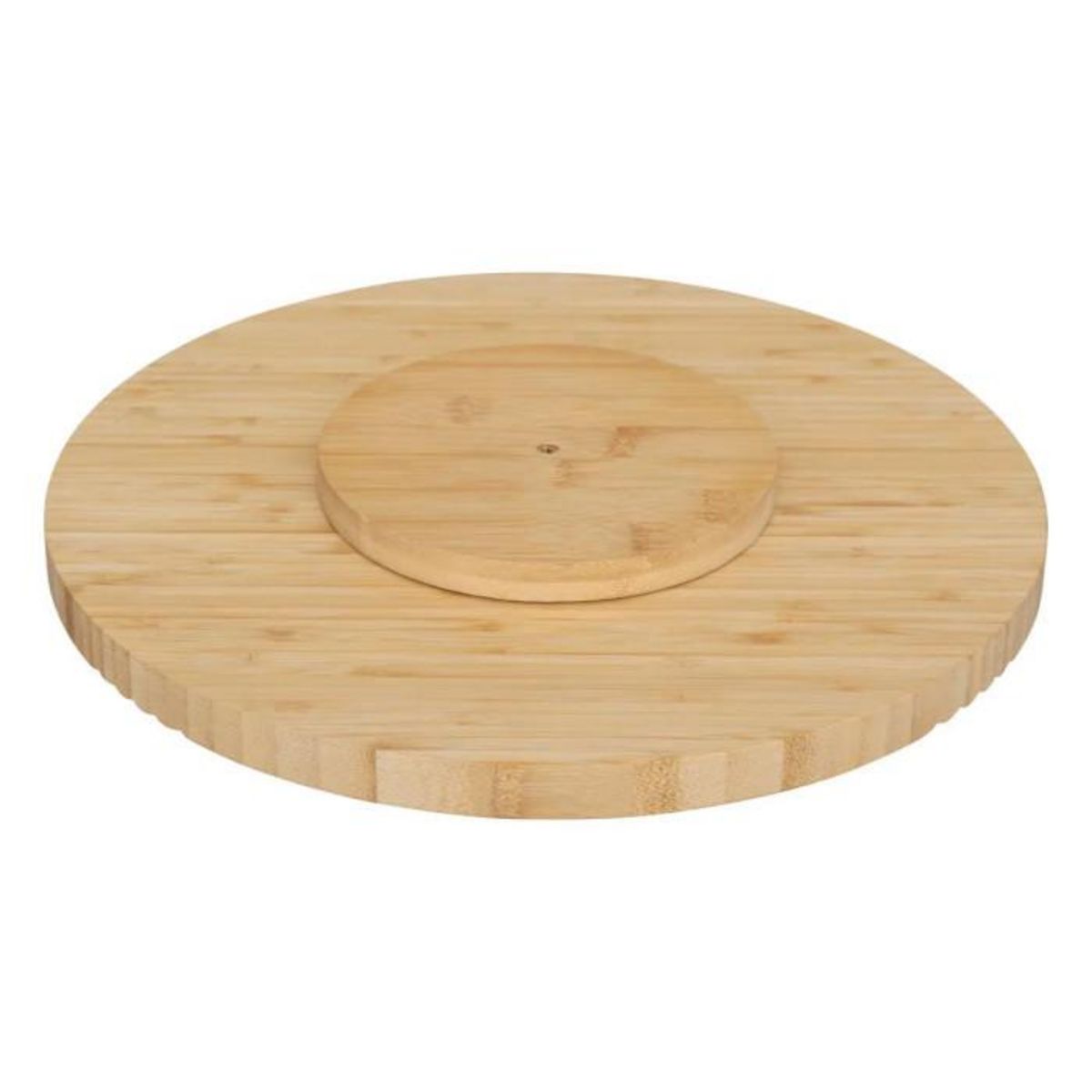 FIVE Plateau Tournant en Bambou  Rainuré  35cm Naturel