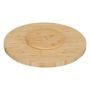 Voir la diapositive 2 : FIVE Plateau Tournant en Bambou  Rainuré  35cm Naturel