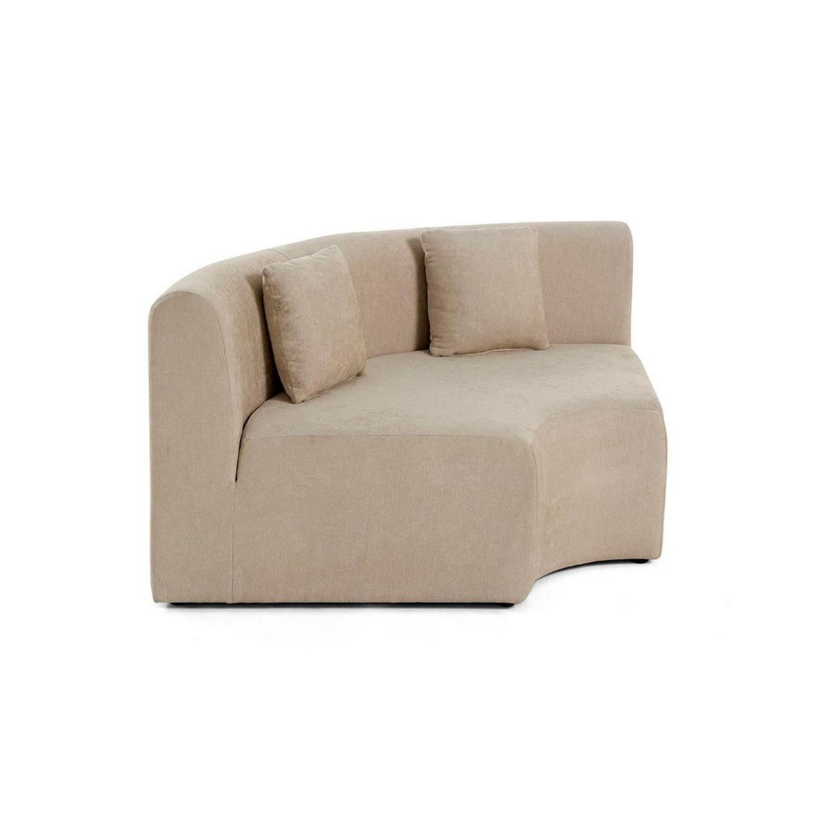 LISA DESIGN Ikare - module d'assise d'angle réversible - en tissu