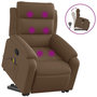 Voir la diapositive 2 : VIDAXL Fauteuil de massage inclinable Marron Tissu