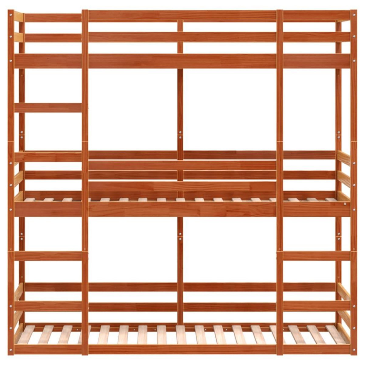 VIDAXL Lit superpose triple sans matelas 75x190 cm bois de pin massif