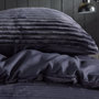 Voir la diapositive 3 : Today Parure de lit - TODAY - Cotelé - 2 personnes - 220 x 240 cm - Gris anthracite uni