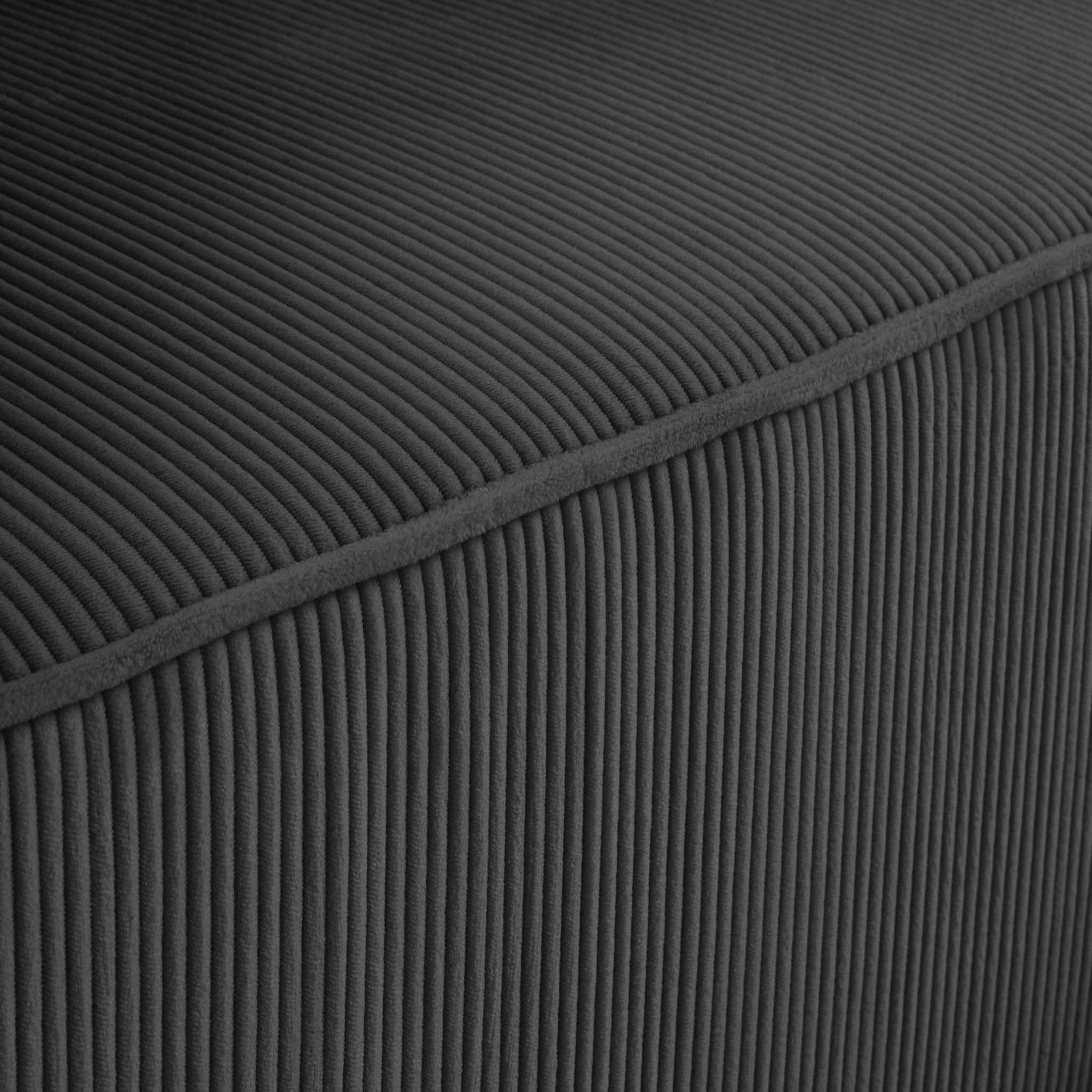 Voir la diapositive 6 : BEST MOBILIER Saphir - canapé d'angle réversible 4 places - convertible avec coffre - en velours côtelé