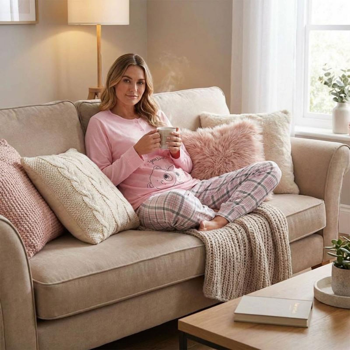 OZABI OZABI Ensemble Pyjama Long Femme Haut Manches Longues