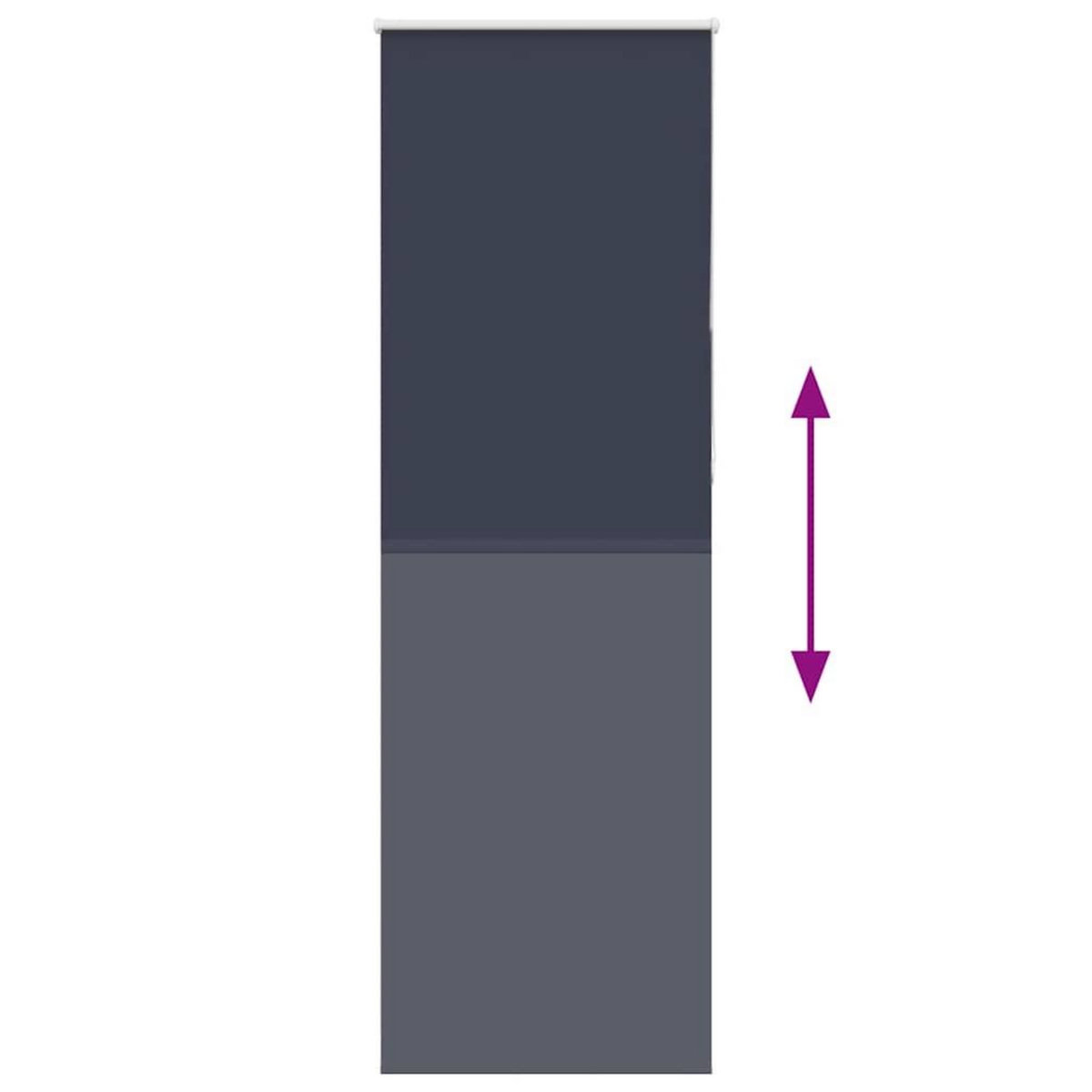 VIDAXL Store enrouleur occultant largeur du tissu 70,7 cm polyester