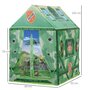 HOMCOM Tente enfant tente de jeu tente militaire dim. 93L x 69l x 103H cm 2 portes polyester vert