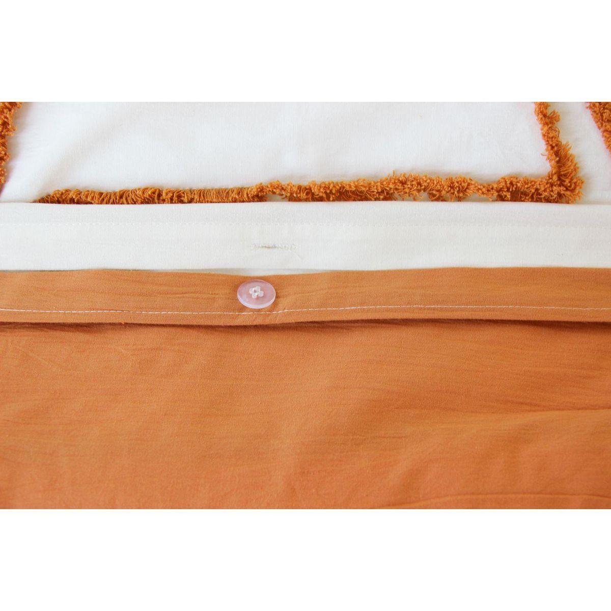 COTE DECO Parure de lit Solez - Coton tufté 52 fils/cm² - 140 x 200 cm