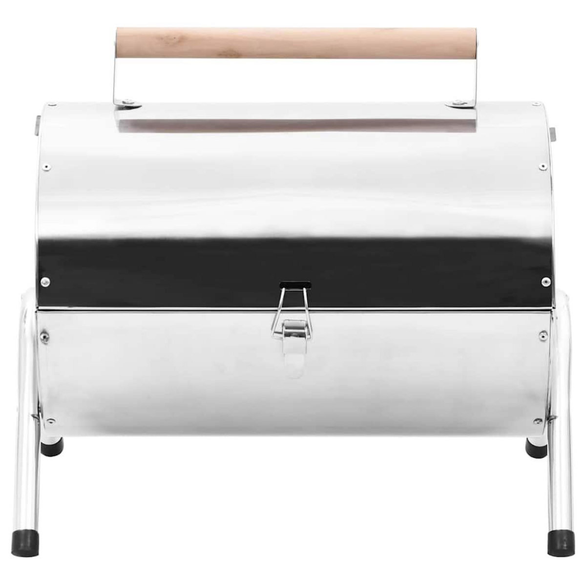 VIDAXL Barbecue au charbon portable Acier inoxydable Grilles doubles