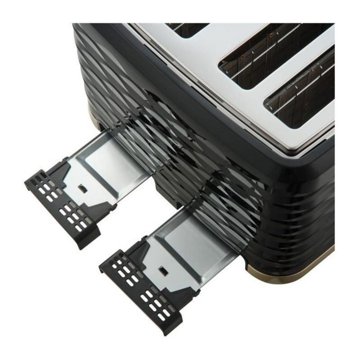 SENCO Grille-pain - SENCOR - STS 7551BK - 1600 W - 4 fentes - Noir / or