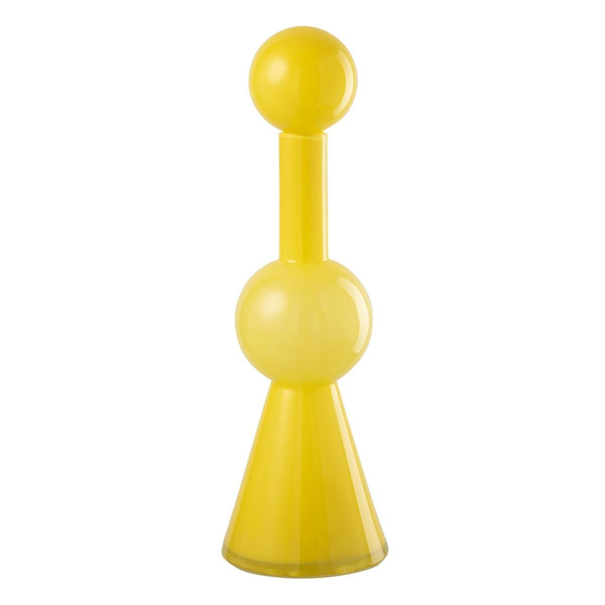 Paris Prix Bouteille Déco en Verre  Ubi  50cm Jaune