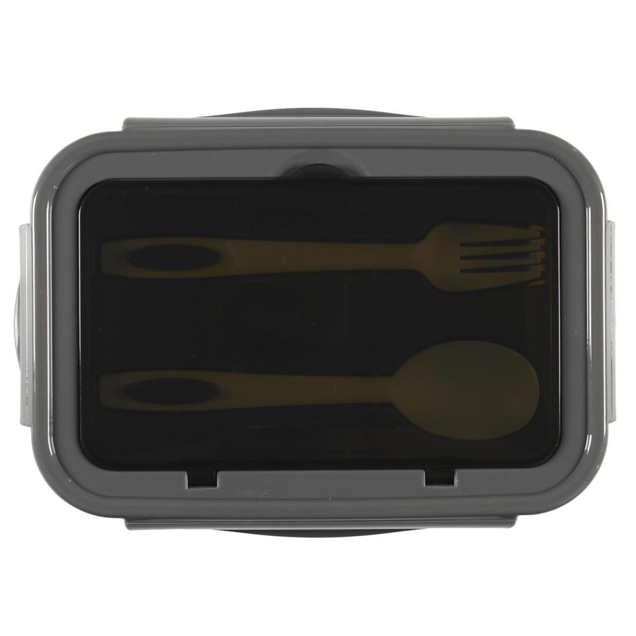 Voir la diapositive 5 : COOK CONCEPT Lunch Box Avec Couverts  Unicolore  20cm Gris