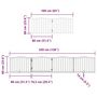 Voir la diapositive 6 : VIDAXL Barriere pour chien avec porte pliable 6 panneaux bois peuplier