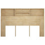 Voir la diapositive 5 : VIDAXL Armoire de tete de lit chene sonoma 160x19x103,5 cm