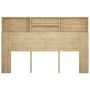 Voir la diapositive 5 : VIDAXL Armoire de tete de lit chene sonoma 160x19x103,5 cm
