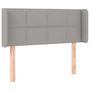 Voir la diapositive 3 : VIDAXL Tete de lit a LED Gris clair 103x16x78/88 cm Tissu