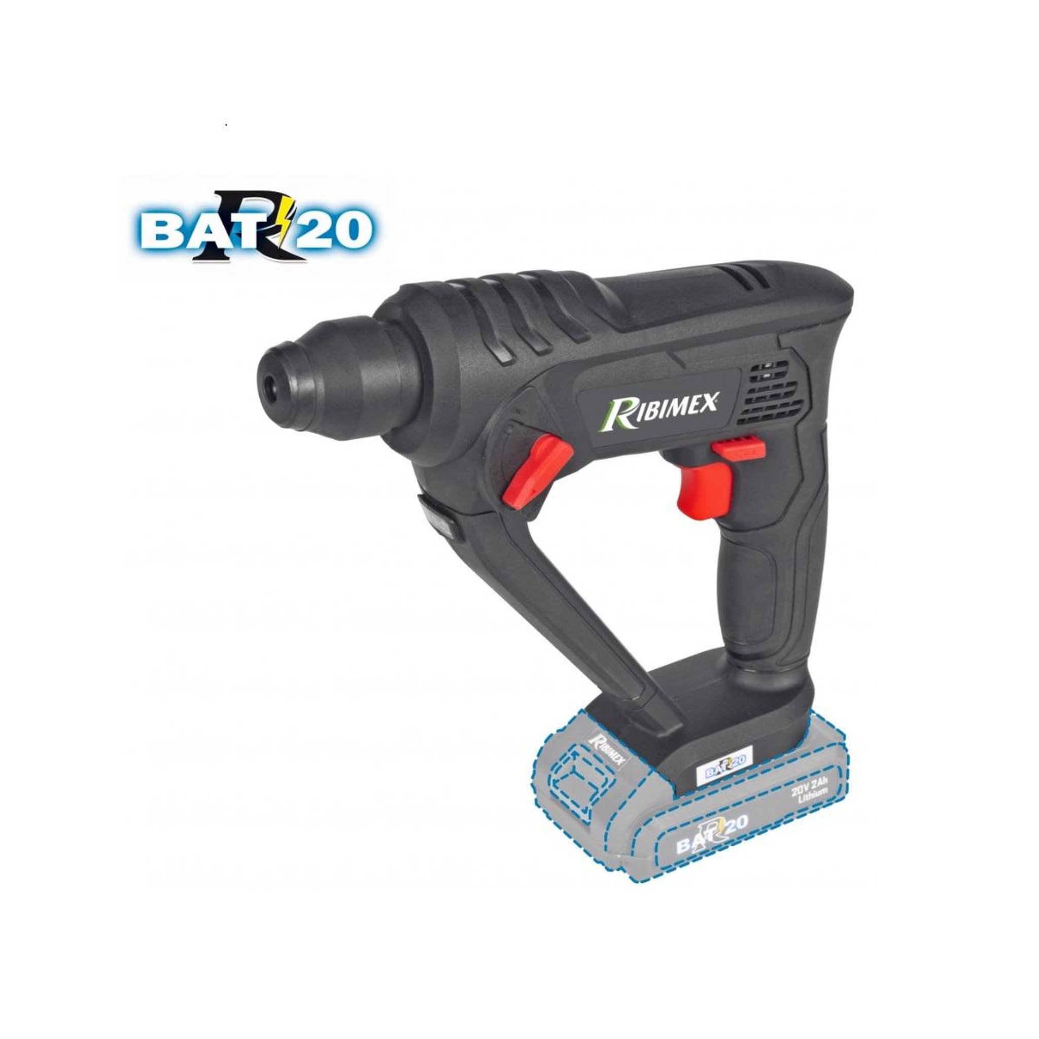 Ribimex Perforateur sans fil - prbat20/perfsb