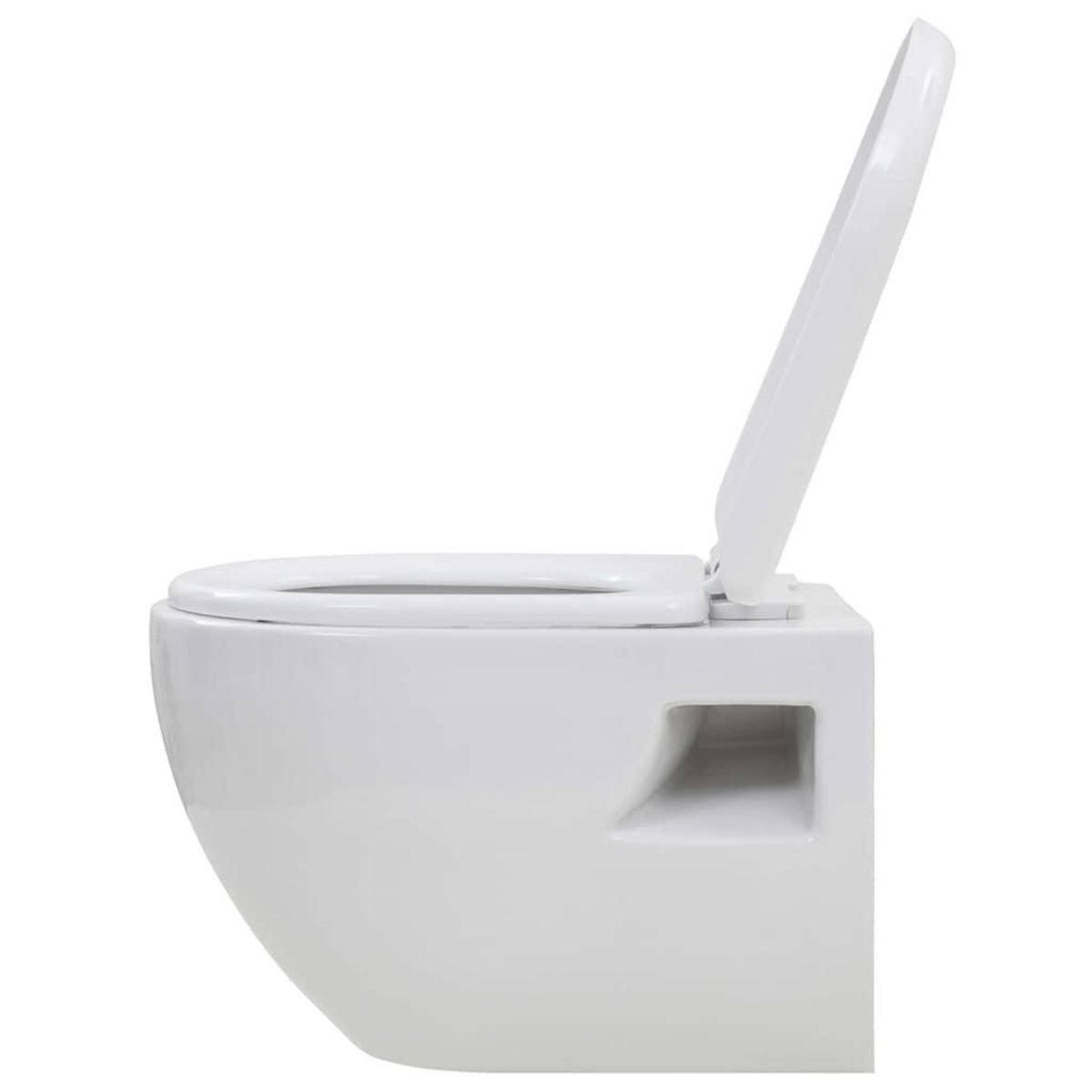 VIDAXL Toilette murale avec reservoir de chasse cache Ceramique Blanc