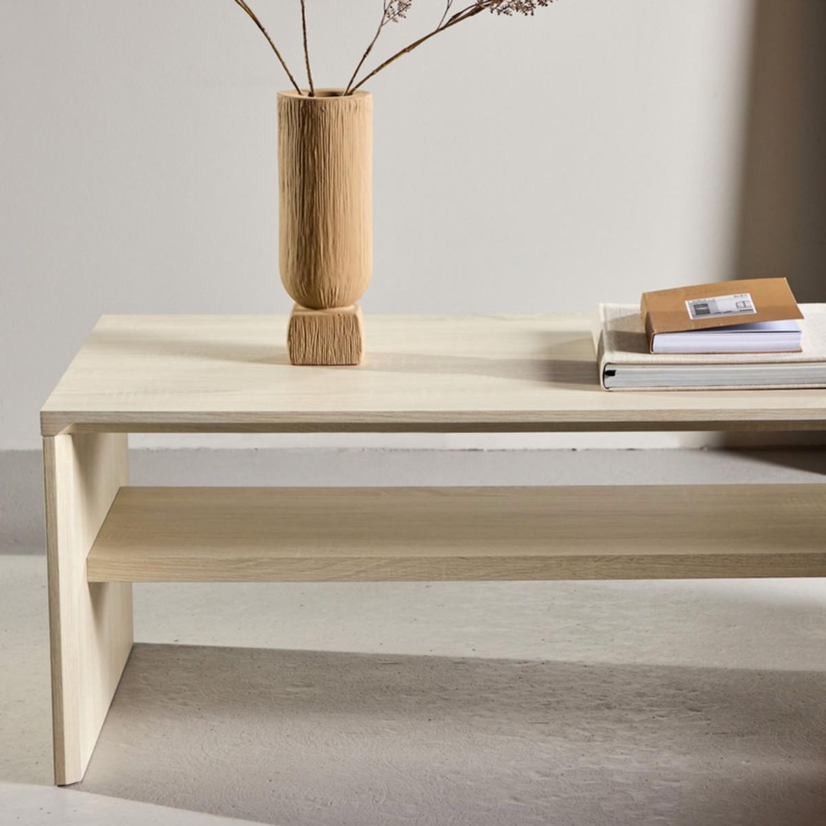 Paris Prix Table Basse Design  Telemarket  100cm Beige