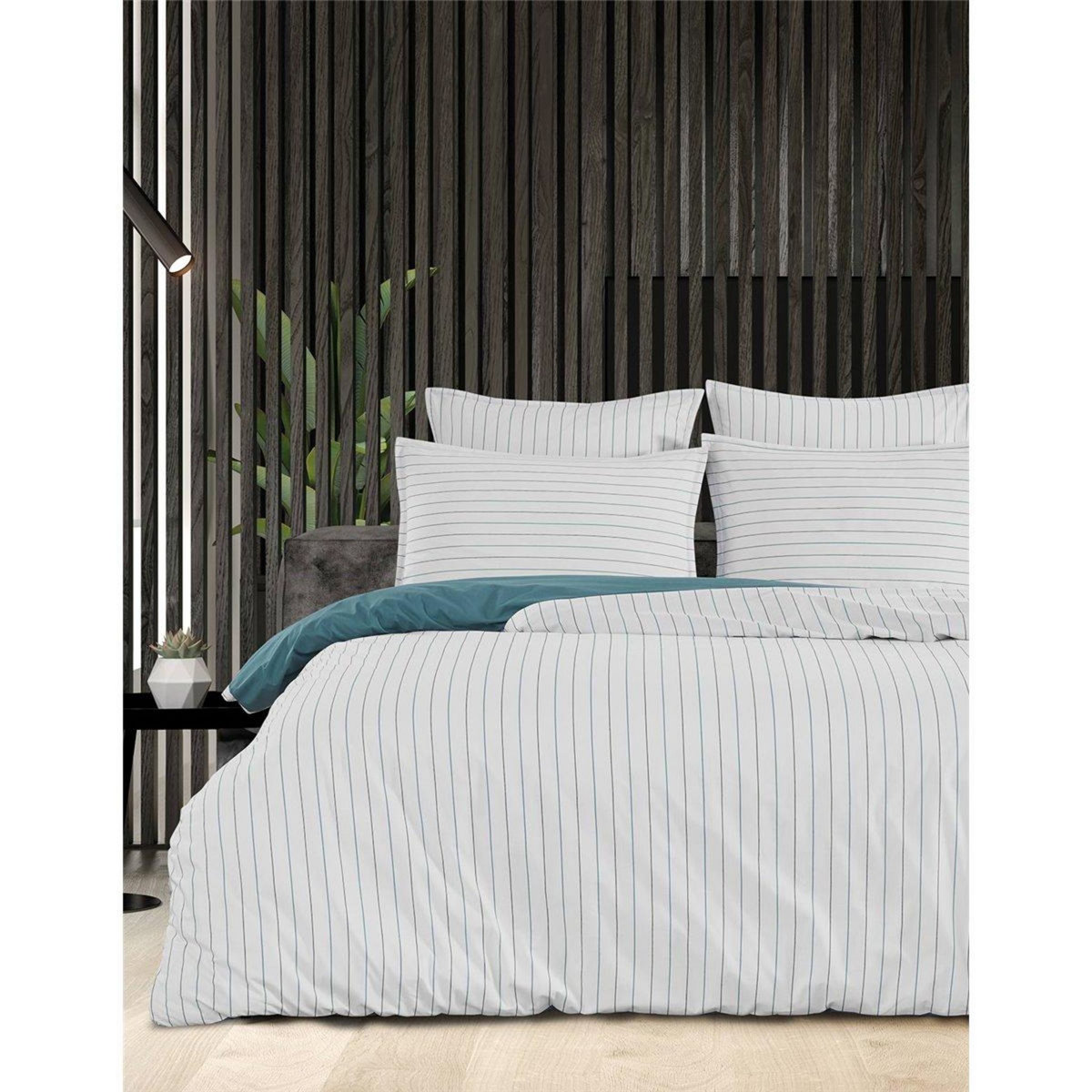 Sensei Maison Lot de 2 taies d'oreillers en percale de coton HOSSEGOR