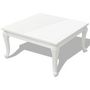 Voir la diapositive 2 : VIDAXL Table basse 80x80x42 cm Blanc brillant