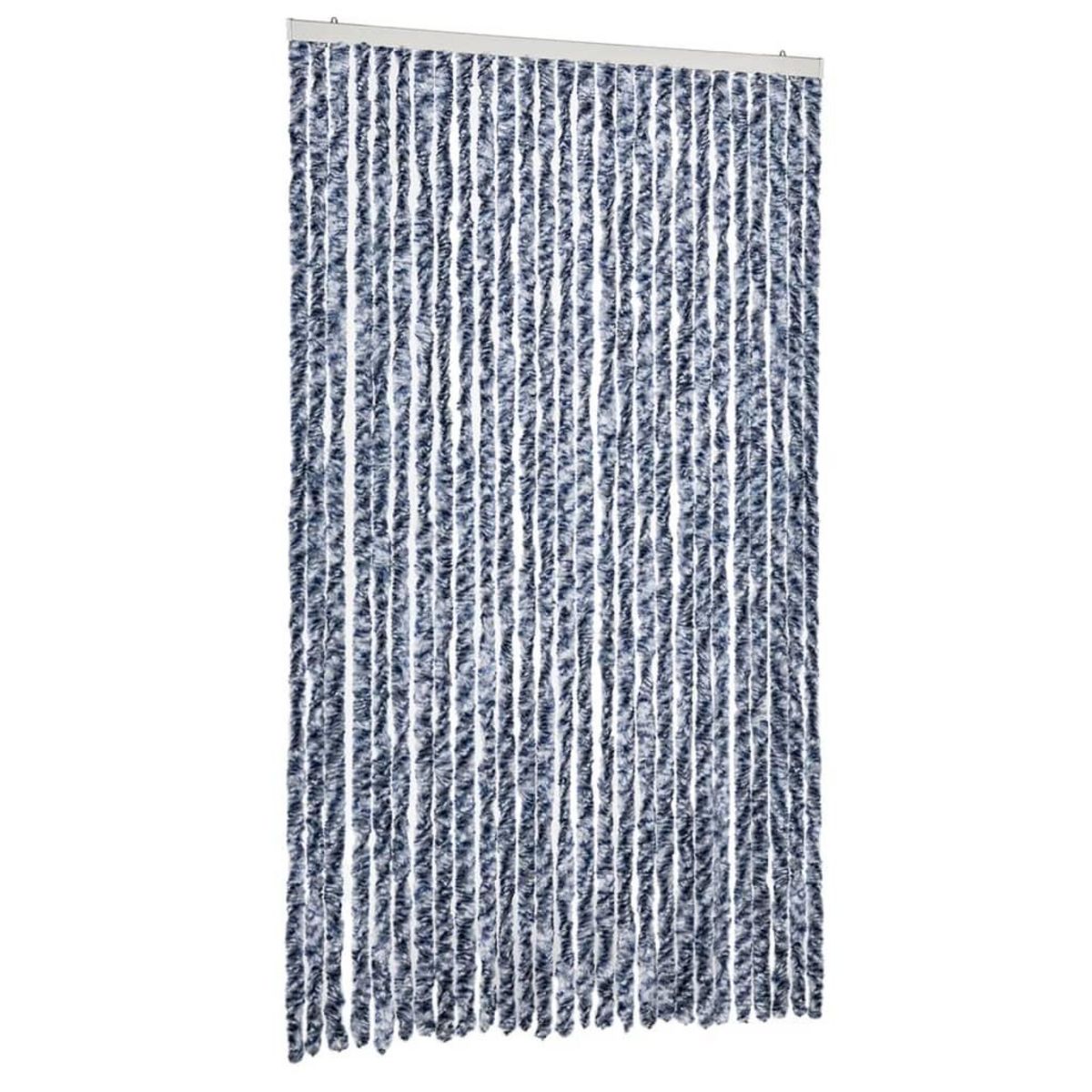 VIDAXL Moustiquaire bleu et blanc 118x220 cm chenille