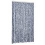 Voir la diapositive 2 : VIDAXL Moustiquaire bleu et blanc 118x220 cm chenille
