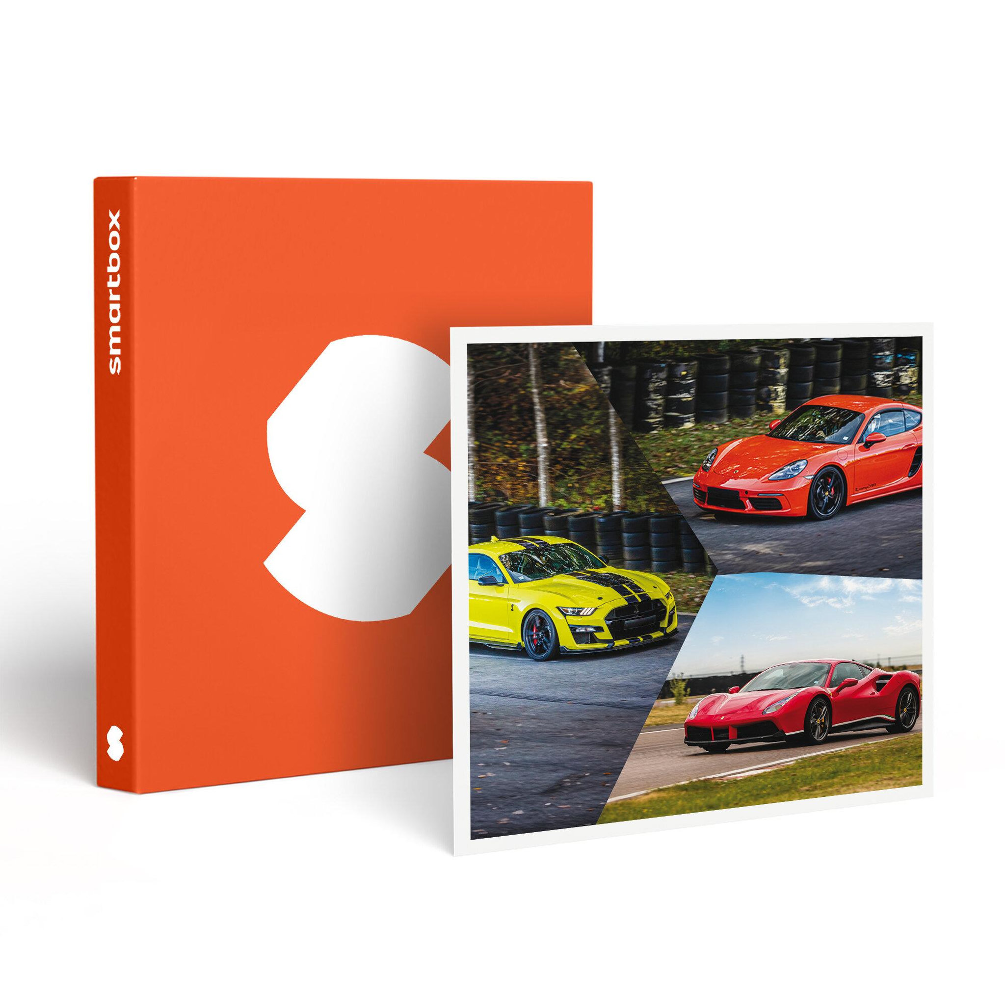 Smartbox Stage de pilotage multivolant : 2 tours en porsche, 2 tours en lamborghini huracan et 2 tours en ferrari 488 sur le circuit de trappes - coffret cadeau sport & aventure