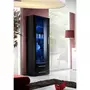Paris Prix Vitrine LED Design  Neo  190cm Noir Brillant