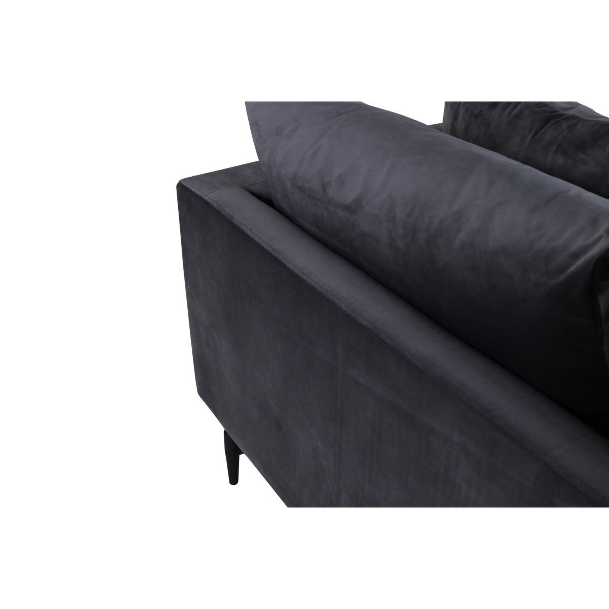 Voir la diapositive 6 : Paris Prix Canapé 3 places en velours  sofia  260cm gris foncé