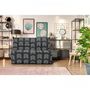 Voir la diapositive 2 : MARKET24 Banquette BZ COMFORT BULTEX - Tissu chevrons - Couchage 138 x 188 x 12 cm - BECCI