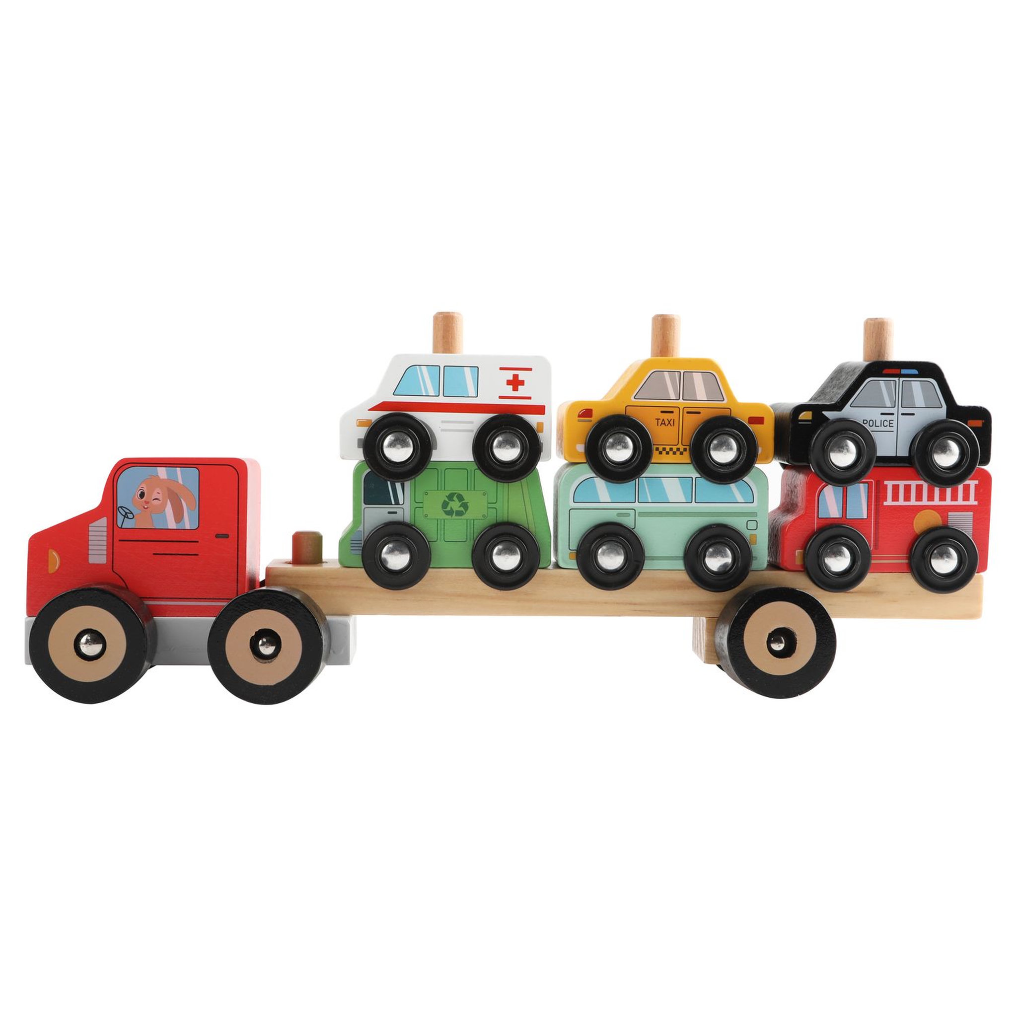 Voir la diapositive 1 : One Two Fun Mon camion remorque Leoen Bois FSC