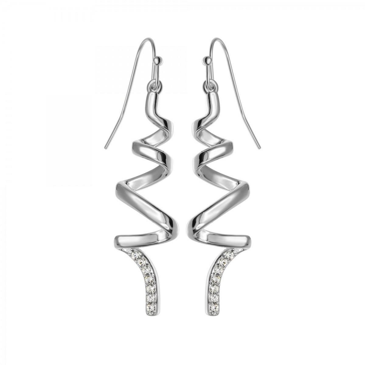 SC CRYSTAL Boucles d'oreilles SC Crystal ornées de Cristaux scintillants