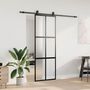 Voir la diapositive 3 : VIDAXL Porte coulissante kit quincaillerie noir 76x205 cm verre trempe