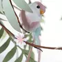 Artemio 6 oiseaux à plumes décoratifs - couleurs pastel