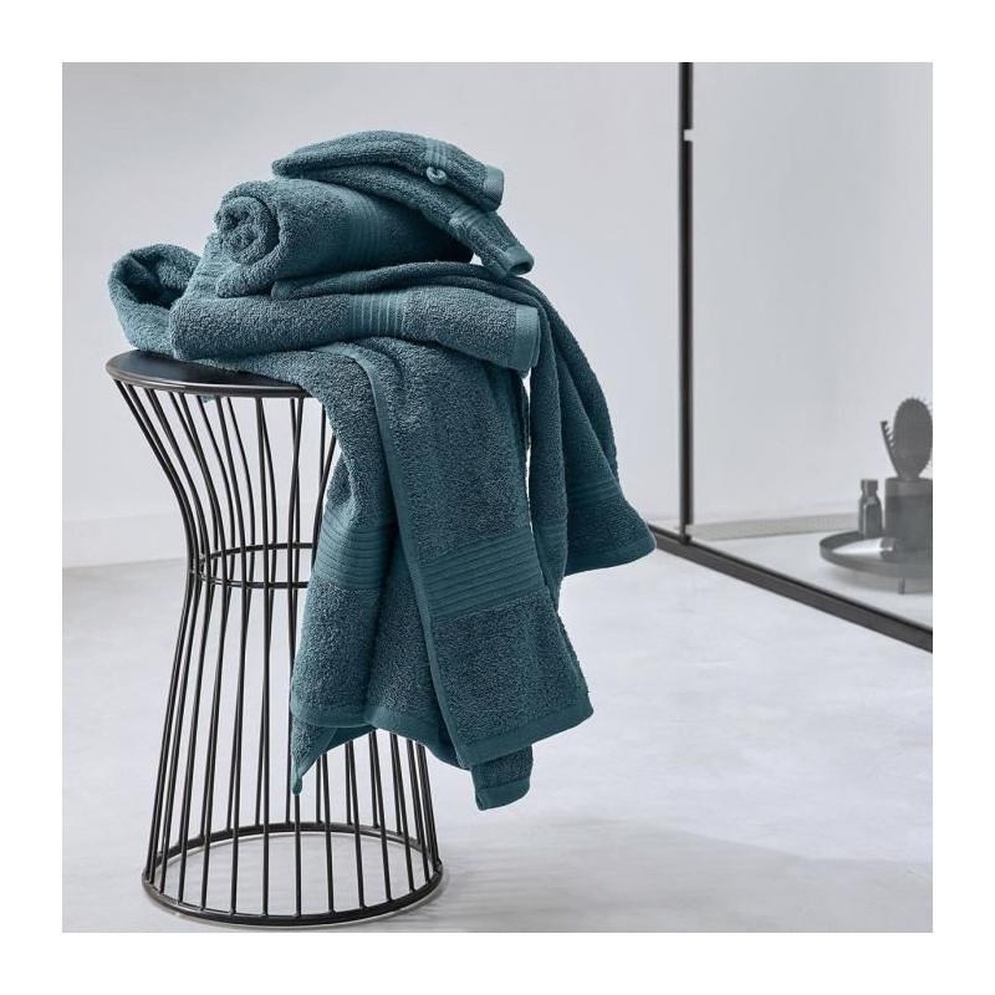Voir la diapositive 2 : Today Maxi Drap de Bain TODAY 90x150 cm 100% Coton - Paon