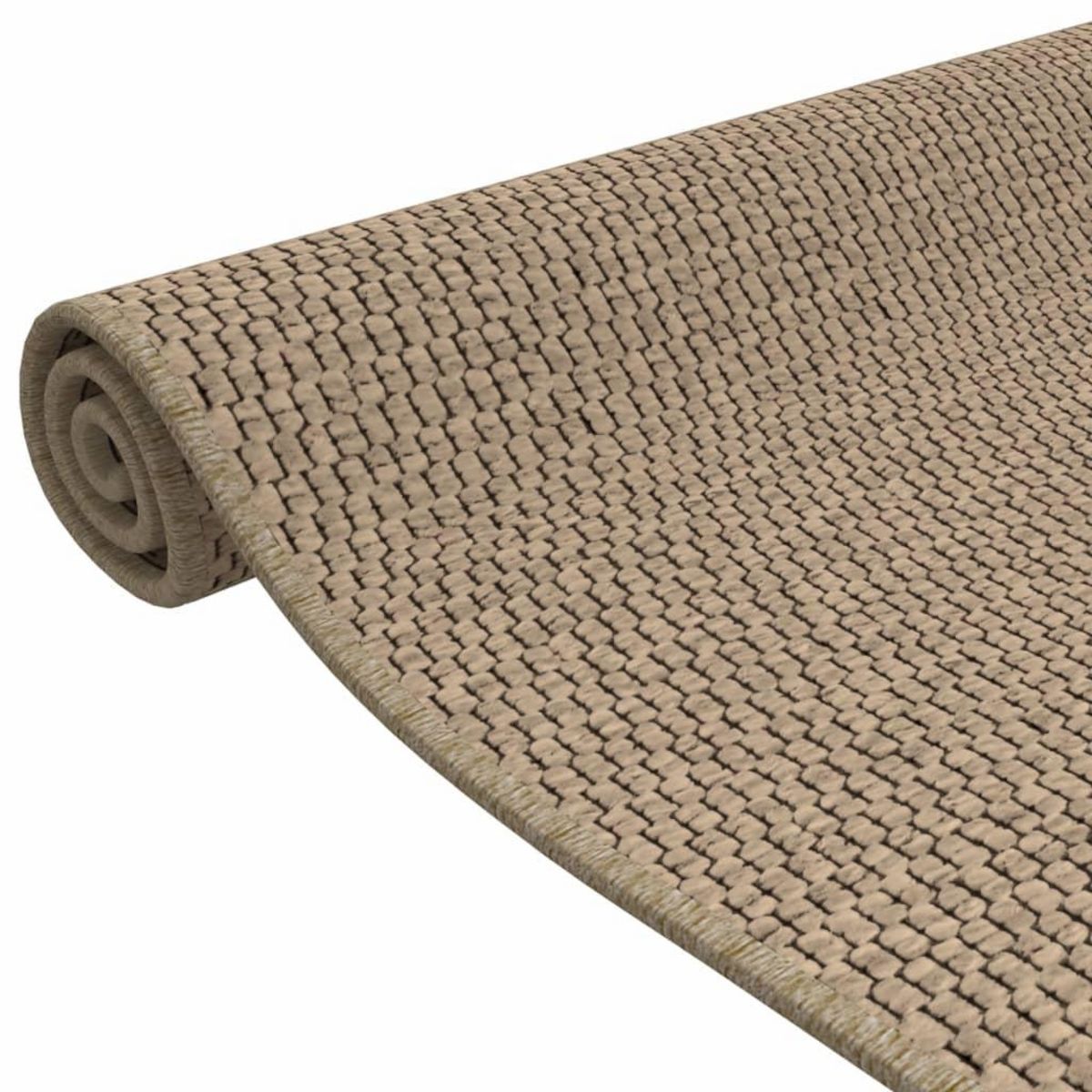 VIDAXL Tapis de couloir aspect sisal sable 50x100 cm