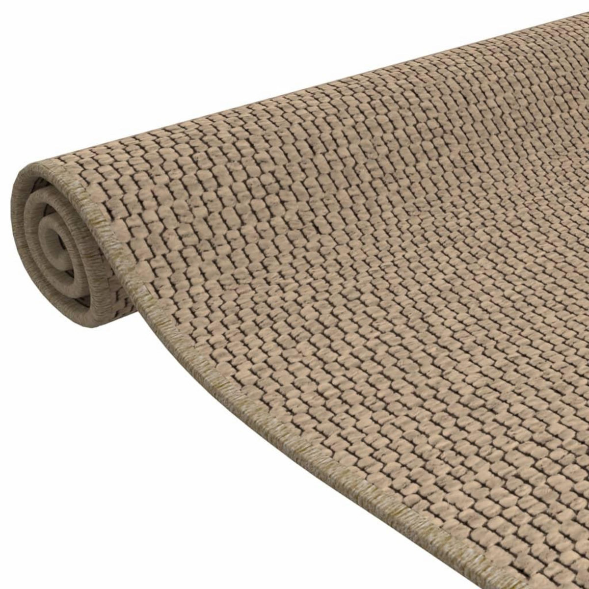 VIDAXL Tapis de couloir aspect sisal sable 50x100 cm