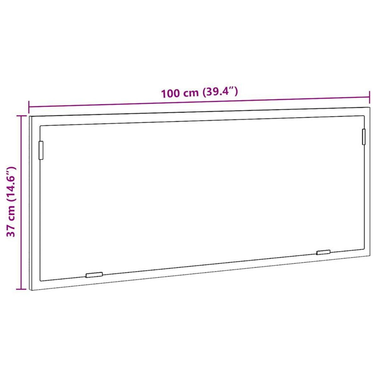 VIDAXL Miroir de salle de bain a LED chene fume bois d'ingenierie